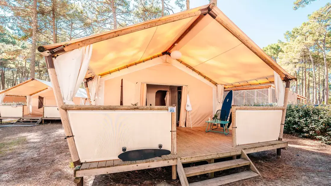 Camping Lodge Familien Surfcamp Biscarosse