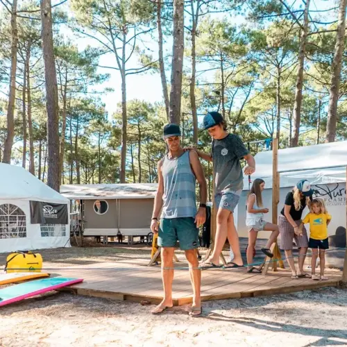 Familienurlaub im Puresurfcamps Surfcamp Biscarosse