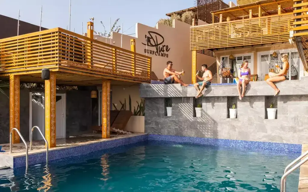 Freunde im Surfurlaub im Sea View Surfcamps Marokko