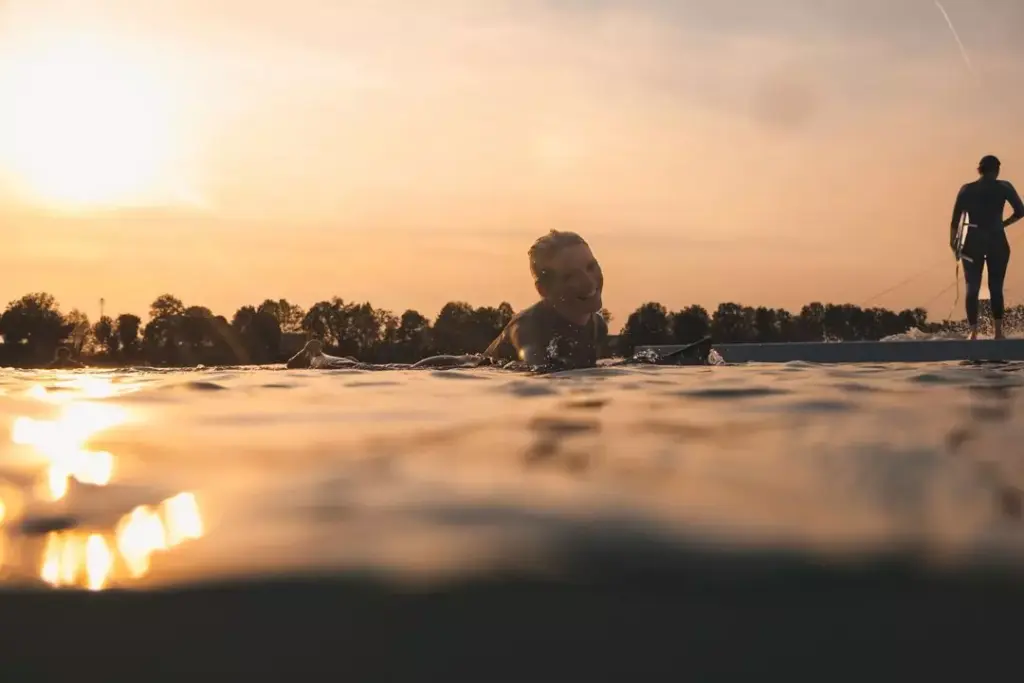 Valeska Schneider River Surfing