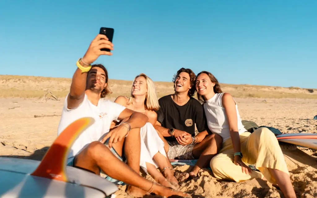 Surfcamp Vieux Boucau Strand Freunde